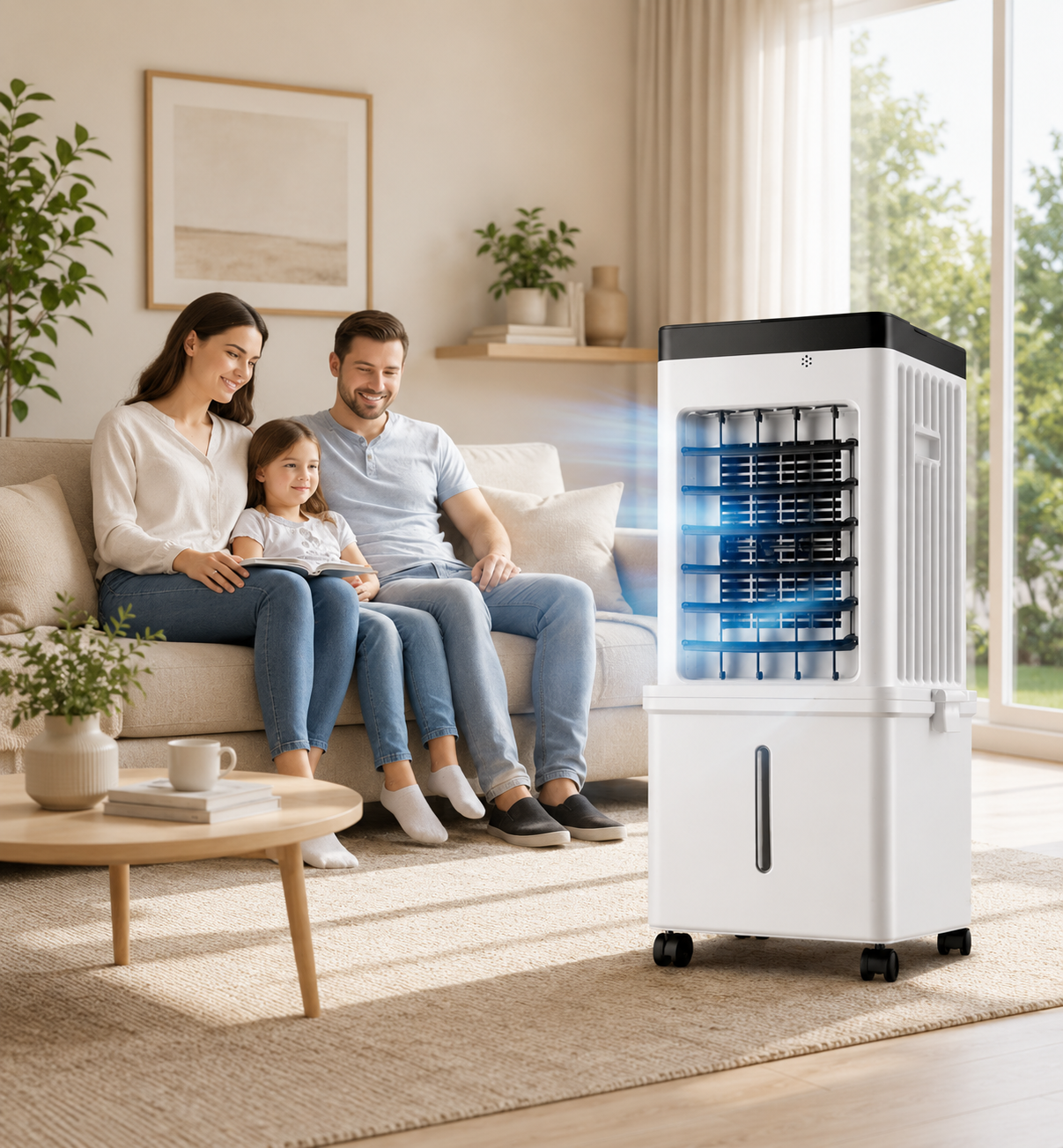 FrostWave™ Portable Air Cooler — 3-in-1 Freshness for Home Comfort