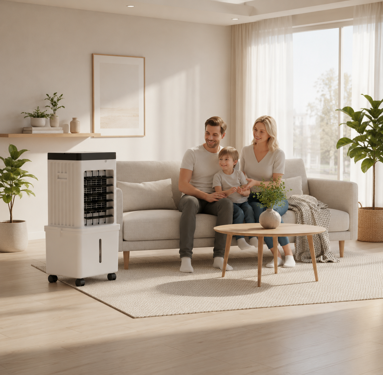 FrostWave™ Portable Air Cooler — 3-in-1 Freshness for Home Comfort