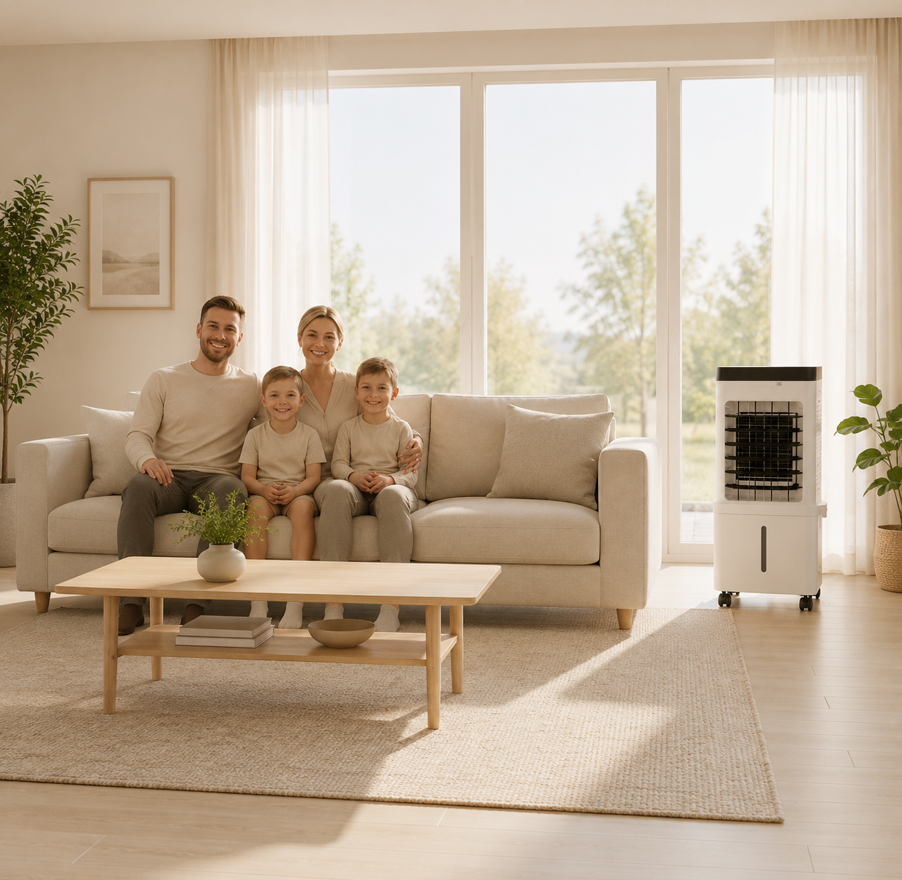 FrostWave™ Portable Air Cooler — 3-in-1 Freshness for Home Comfort