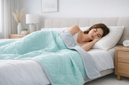 Stay Cool All Night: Dual-Sided Cooling Blanket for Hot Sleepers - Ultra-Light Summer Quilt