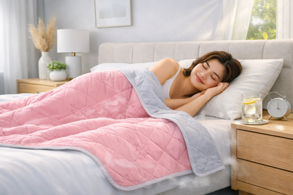 Stay Cool All Night: Dual-Sided Cooling Blanket for Hot Sleepers - Ultra-Light Summer Quilt