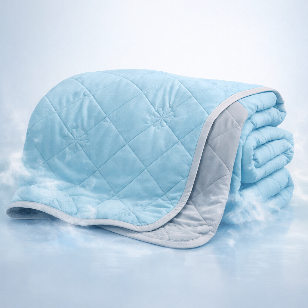 Stay Cool All Night: Dual-Sided Cooling Blanket for Hot Sleepers - Ultra-Light Summer Quilt