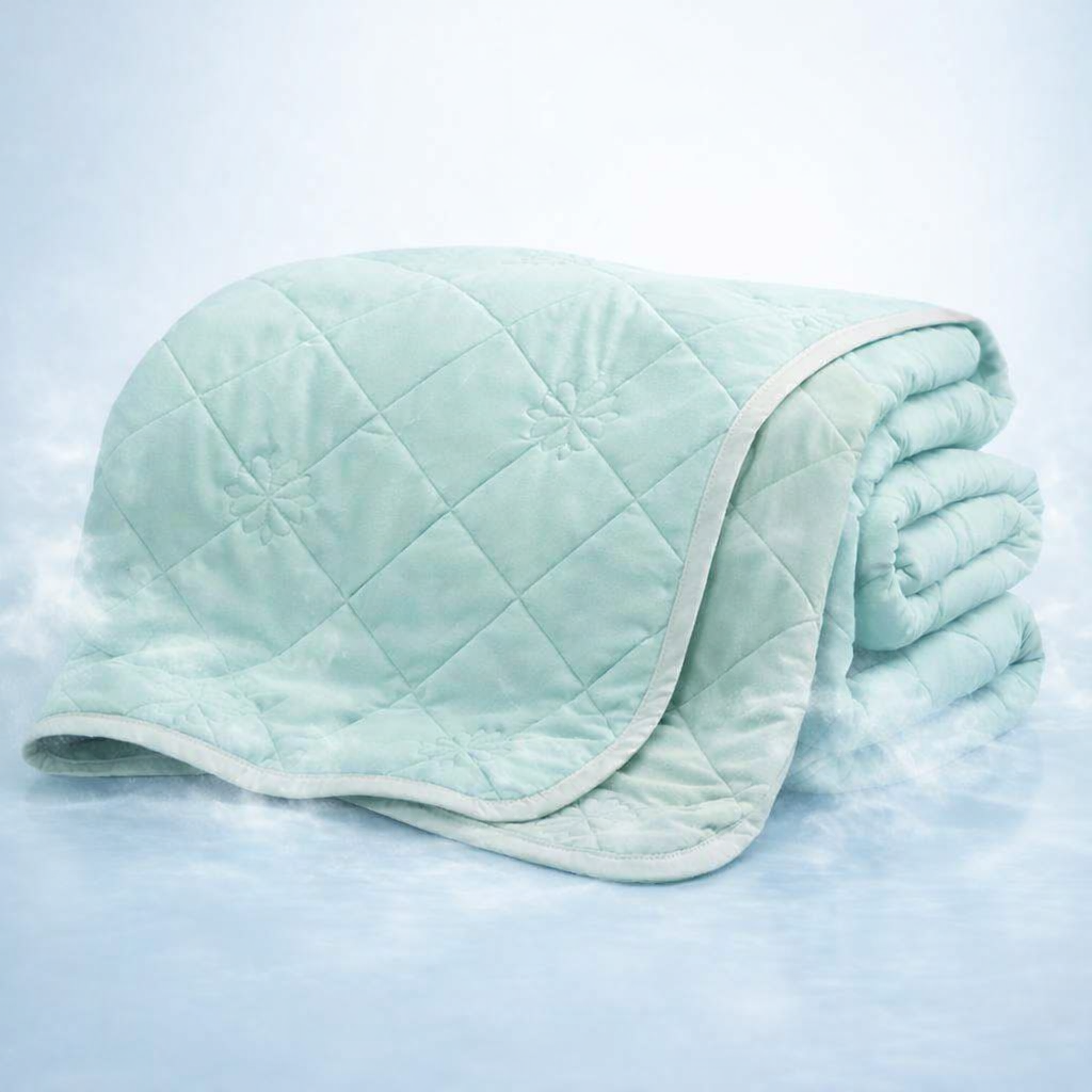 Stay Cool All Night: Dual-Sided Cooling Blanket for Hot Sleepers - Ultra-Light Summer Quilt