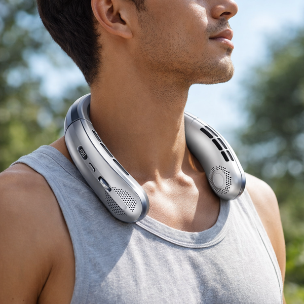 AirHalort Portable Neck Fan - Hands-Free Personal Cooling On The Go