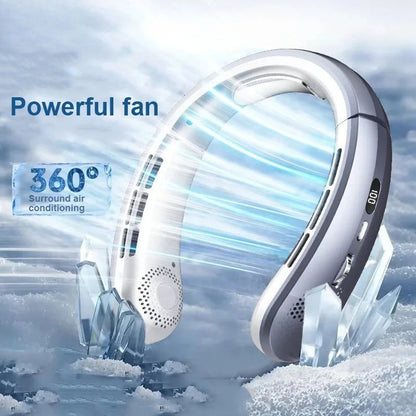 AirHalort Portable Neck Fan - Hands-Free Personal Cooling On The Go