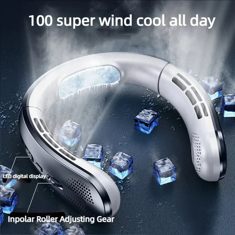 AirHalort Portable Neck Fan - Hands-Free Personal Cooling On The Go
