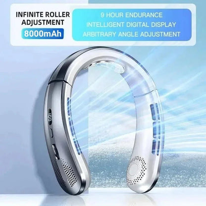 AirHalort Portable Neck Fan - Hands-Free Personal Cooling On The Go