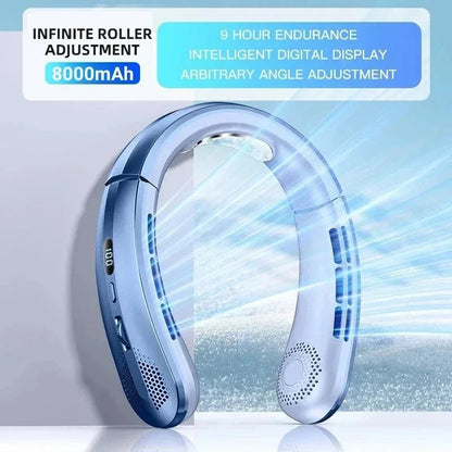 AirHalort Portable Neck Fan - Hands-Free Personal Cooling On The Go