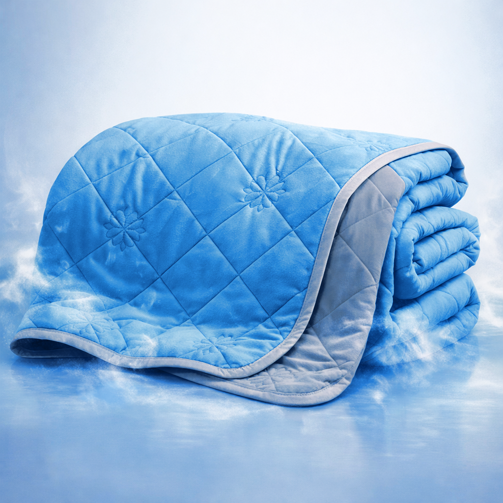 Stay Cool All Night: Dual-Sided Cooling Blanket for Hot Sleepers - Ultra-Light Summer Quilt